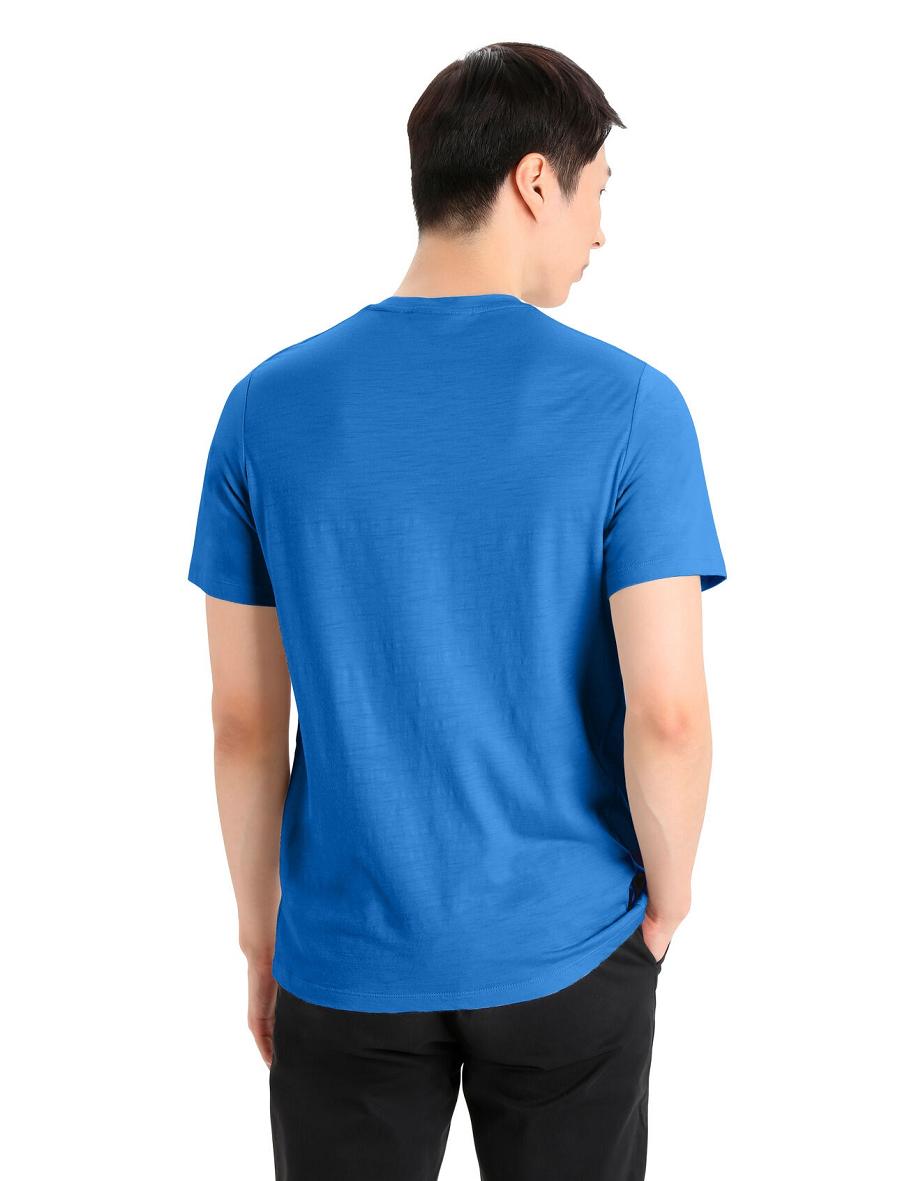 Lazurite Icebreaker Merino Tech Lite II Short Sleeve Tee Men's T Shirts | AU 1162BEXC